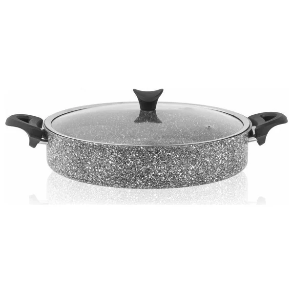 Taç Ultra 32 Cm Basık Granit Tencere - Görsel 4