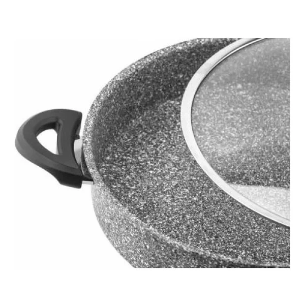 Taç Ultra 32 Cm Basık Granit Tencere - Görsel 2