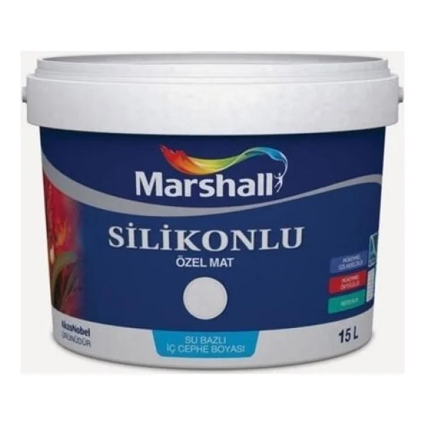 Marshall Silikonlu Özel Mat 7.5 Lt İç Cephe Boyası - Görsel 4