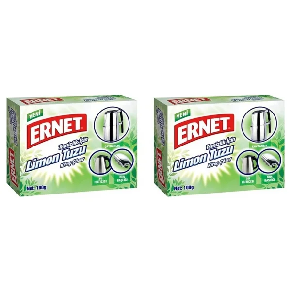 Ernet 100 Gr 2'li Paket Temizlik İçin Limon Tuzu - Görsel 2