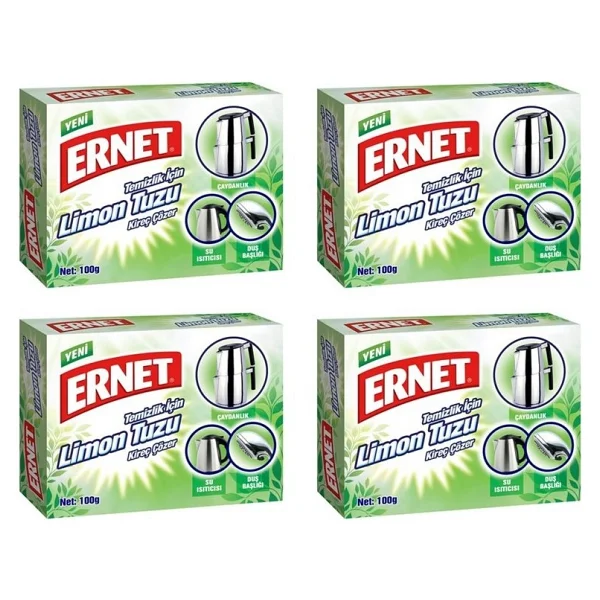 Ernet 100 Gr 4'lü Paket Temizlik İçin Limon Tuzu - Görsel 2