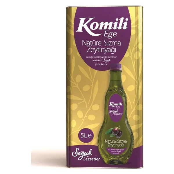 Komili Ege Lezzetlik Yumuşak Natürel Sızma Zeytinyağı 5 Lt - Görsel 7