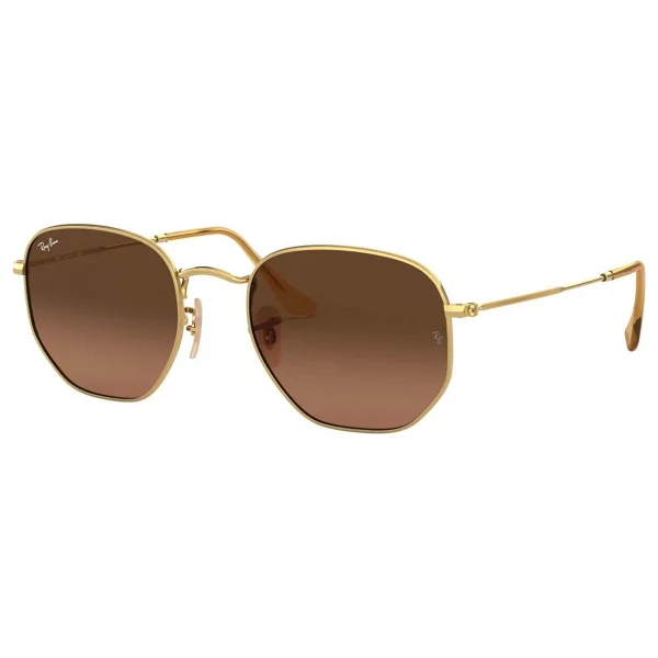 Ray-Ban Hexagonal 3548n 9124/43 Arista Gold-Brown Güneş Gözlüğü - Görsel 9