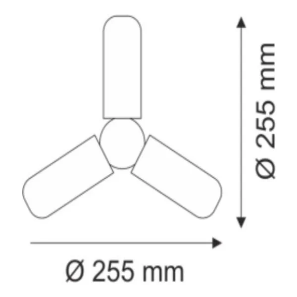 Helios 42w 3 Kollu Pervane LED Ampul 75-1360 - Beyaz - Görsel 2