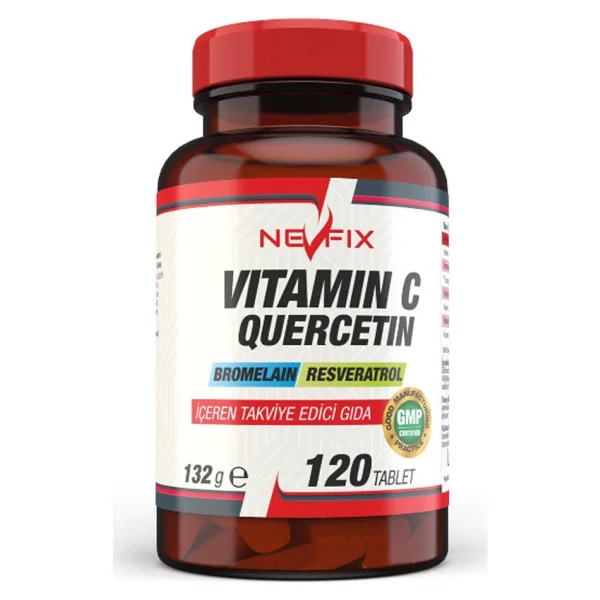 Nevfix Vitamin C Bromelian Quercetin 120 Tablet - Görsel 3