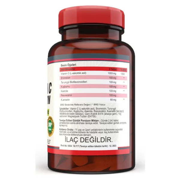 Nevfix Vitamin C Bromelian Quercetin 120 Tablet - Görsel 2