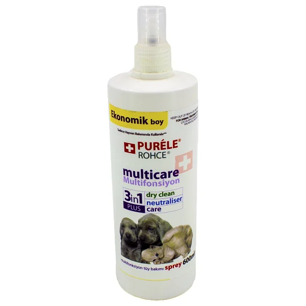 Purele Kedi Ve Köpek 250 Ml Kuru Yıkama Tüy Bakım Spreyi Evcil Dostlar İçin Yumuşaklık Ve Parlaklık Sağlar - Görsel 5