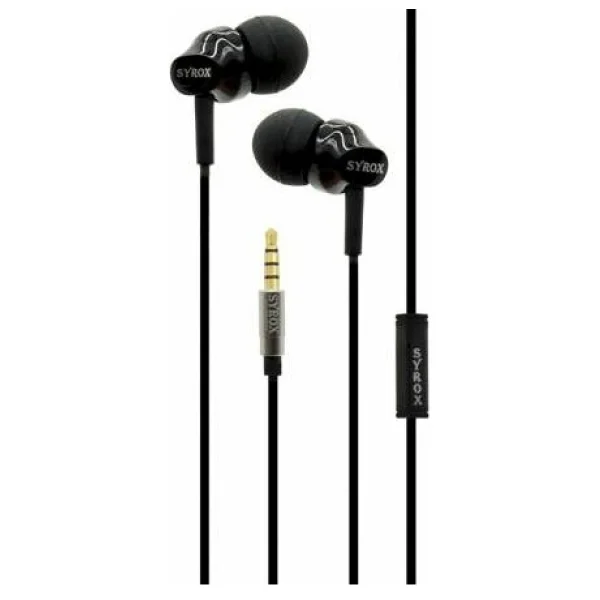 Syrox K13 Siyah Mikrofonlu Kulak İçi Kulaklık