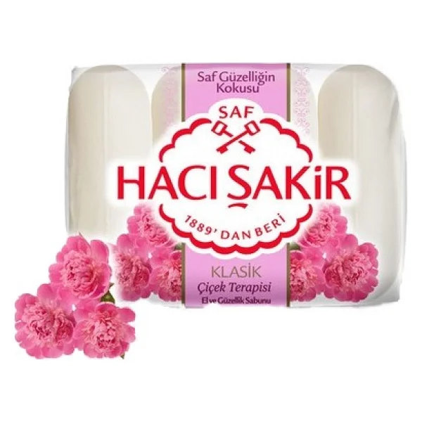 Hacı Şakir Klasik Çiçek Terapisi 4x70 Gr El Ve Güzellik Sabunu - Görsel 2