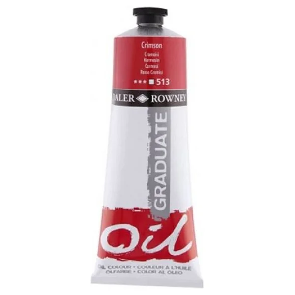 Daler-Rowney Graduate 200 Ml Yağlı Boya N:513 Crimson - Görsel 2