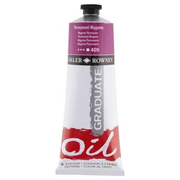 Daler-Rowney Graduate 200 Ml Yağlı Boya N:409 Permanent Magenta - Görsel 2