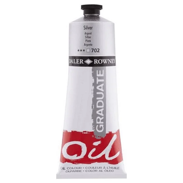Daler-Rowney Graduate 200 Ml Yağlı Boya 702 Silver - Görsel 2