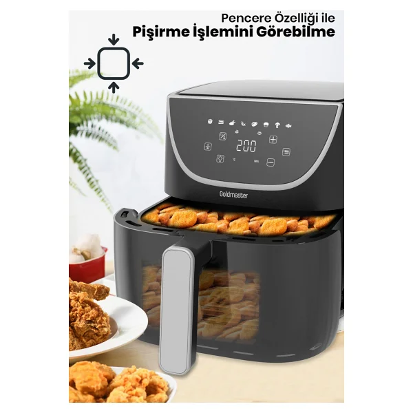 Goldmaster Gustofry Gm7487 7.6 Lt Yağsız Fritöz - Görsel 2