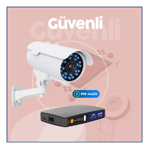 Powerful Pm-4400 8000 mAh Lityum Pil Modem Kesintisiz Güç Kaynağı - Görsel 3