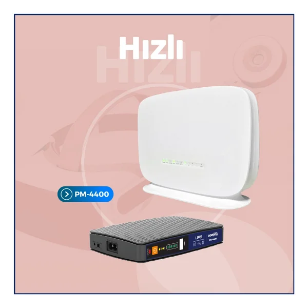 Powerful Pm-4400 8000 mAh Lityum Pil Modem Kesintisiz Güç Kaynağı - Görsel 5