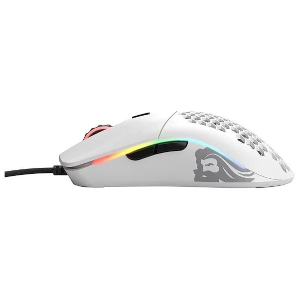 Glorious Model O- Minus Gom-Whıte Mat Beyaz RGB Optik Kablolu Oyuncu Mouse - Görsel 4