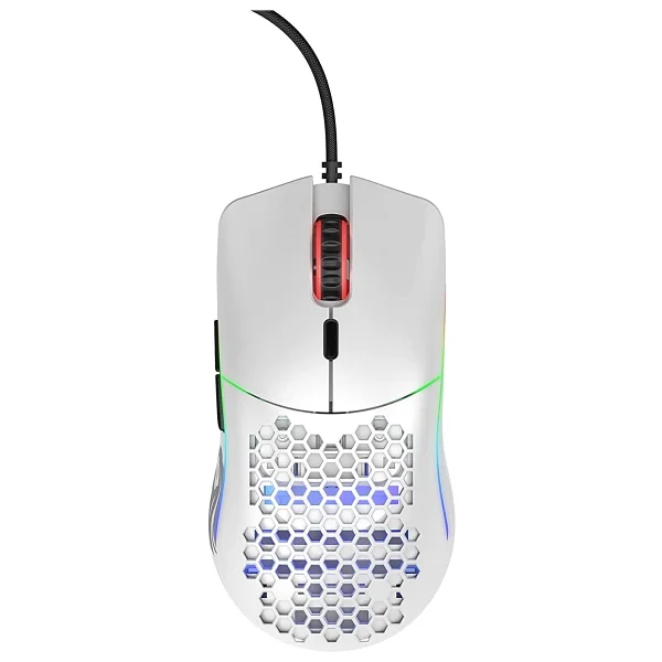 Glorious Model O- Minus Gom-Whıte Mat Beyaz RGB Optik Kablolu Oyuncu Mouse - Görsel 3