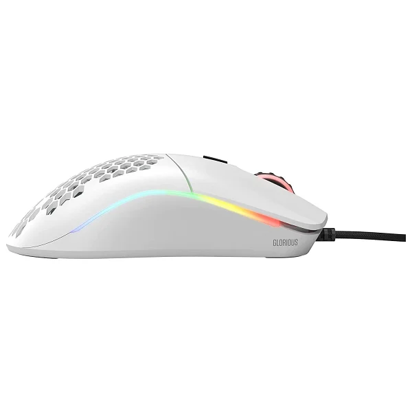 Glorious Model O- Minus Gom-Whıte Mat Beyaz RGB Optik Kablolu Oyuncu Mouse - Görsel 5