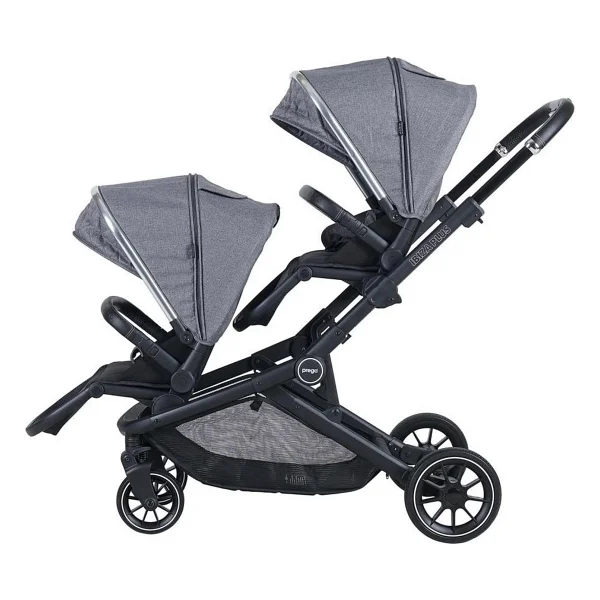 Prego 2223 Ibiza Plus Gri Travel Sistem İkiz Bebek Arabası - Görsel 2