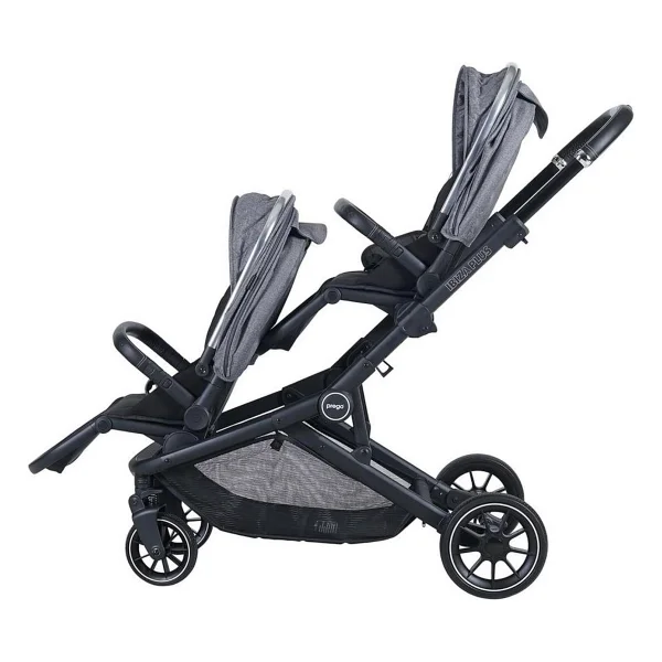 Prego 2223 Ibiza Plus Gri Travel Sistem İkiz Bebek Arabası - Görsel 3