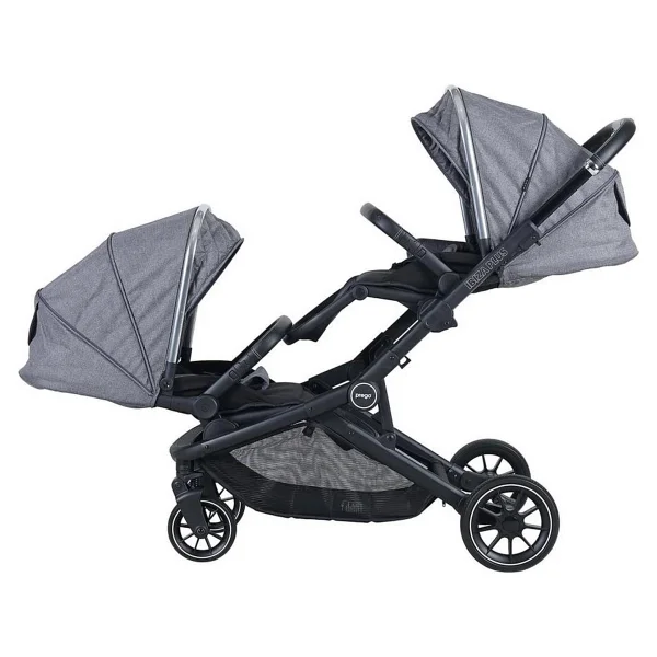 Prego 2223 Ibiza Plus Gri Travel Sistem İkiz Bebek Arabası - Görsel 4