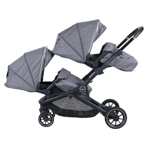 Prego 2223 Ibiza Plus Gri Travel Sistem İkiz Bebek Arabası - Görsel 5