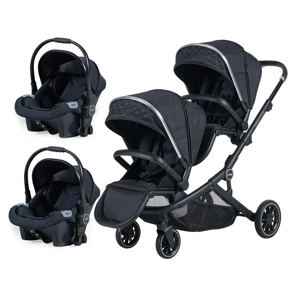 Prego 2223 Ibiza Plus Gri Travel Sistem İkiz Bebek Arabası - Görsel 7