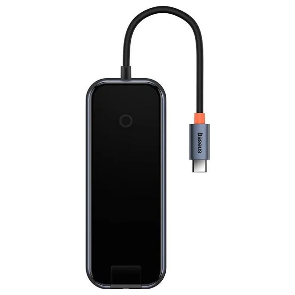 Baseus Acmejoy Serisi 5 In 1 Çevirici Dönüştürücü Hub Type-C To 2xusb 3.0 + USB 2.0 + USB-C Pd + Rj45 - Siyah - Görsel 6