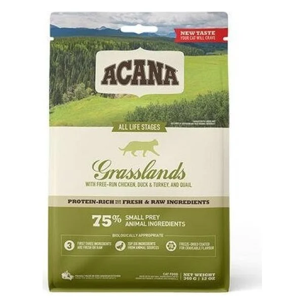 Acana Grasslands Tahılsız Tavuk Ördek Ve Hindili 1.8 Kg Tüm Yaşam Evreleri Yetişkin Kuru Kedi Maması - Görsel 2