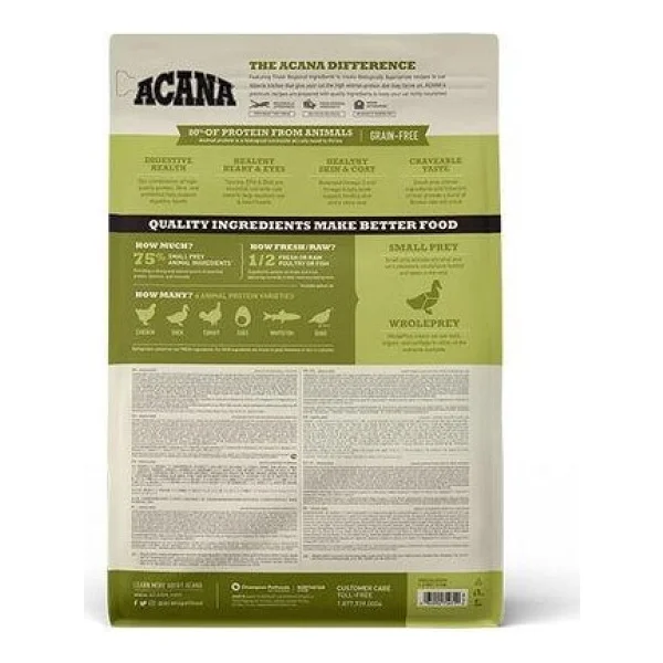 Acana Grasslands Tahılsız Tavuk Ördek Ve Hindili 1.8 Kg Tüm Yaşam Evreleri Yetişkin Kuru Kedi Maması - Görsel 3