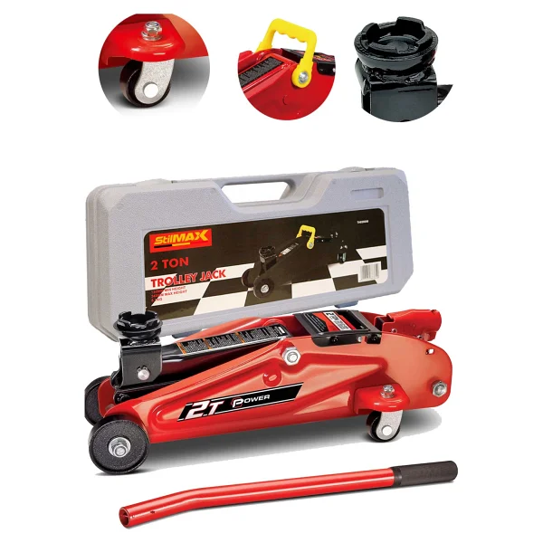 Stilmax Germany Pro 2.5 Ton/2500kg Arabalı Tekerlekli Hidrolik Kriko Plastik Taşıma Çantalı 2 Yıl Garantili - Görsel 2