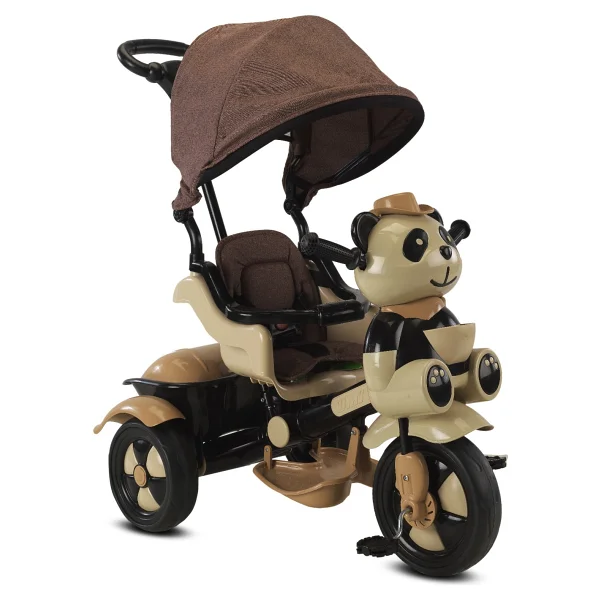 Babyhope 127 Little Panda Kahverengi 3 Tekerlekli Bisiklet - Görsel 4