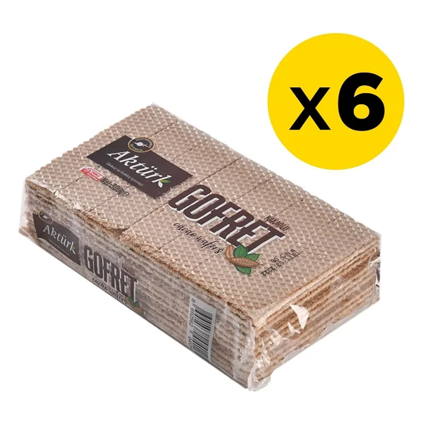 Aktürk Kakaolu Gofret 300 Gr 6'lı - Görsel 2