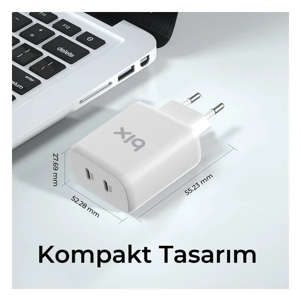 Bix Bx2p50 50 W Hızlı Şarj Adaptörü - Görsel 8