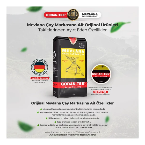 Mevlana Goran Tee 500 Gr Çay - Görsel 2