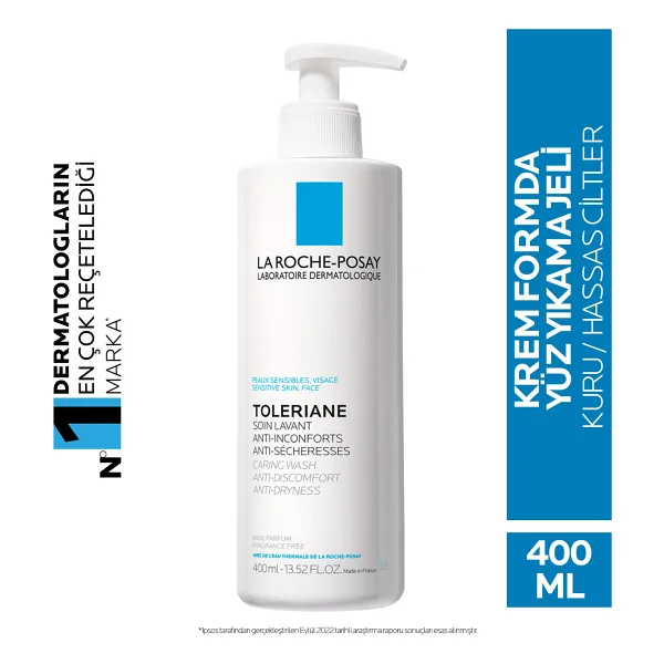 La Roche-Posay Toleriane Caring Wash 400 Ml Yüz Temizleme Jeli - Görsel 10