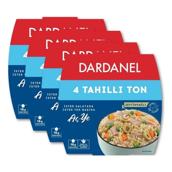 Dardanel Aç Ye 4 Tahıllı Ton 160 Gr 4'lü - Görsel 6