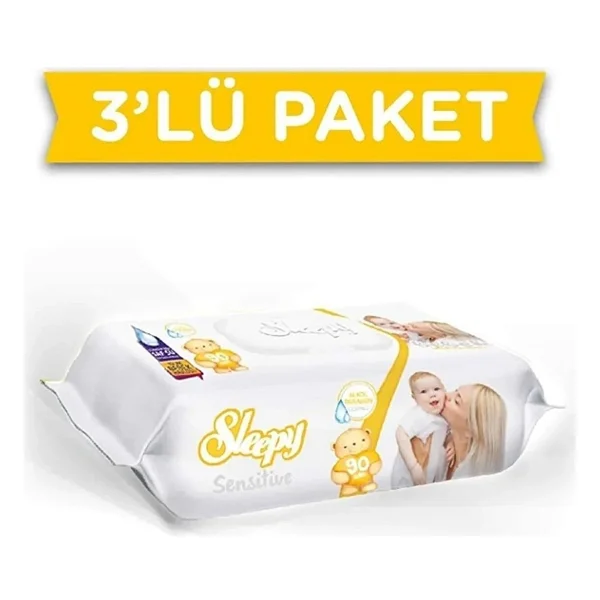 Sleepy Sensitive 90 Yaprak 3'lü Paket Islak Mendil - Görsel 2