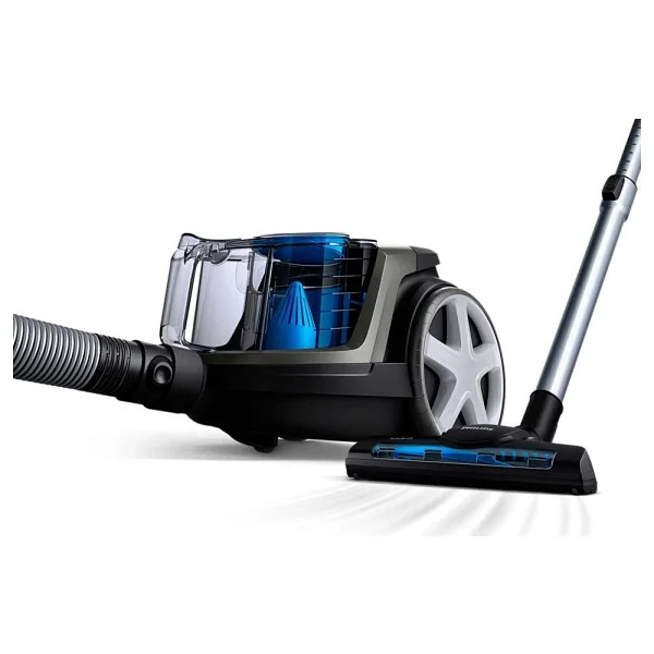 Philips Powerpro City Elektrikli Süpürge 1.5 L Toz Haznesi Sessiz Çalışma Özellikli - Siyah - Mavi - Görsel 4