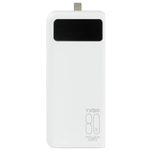 Powerway TX80 80000 mAh Fenerli Şarj Göstergeli Taşınabilir Powerbank - Görsel 2