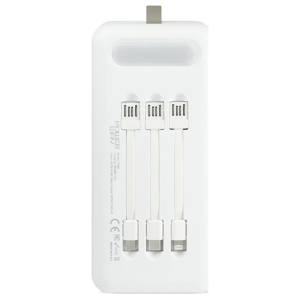 Powerway TX80 80000 mAh Fenerli Şarj Göstergeli Taşınabilir Powerbank - Görsel 3