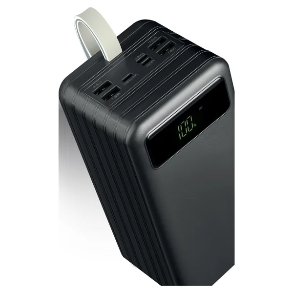 Powerway Tx80 80000 mAh Fenerli Şarj Göstergeli Taşınabilir Powerbank Siyah - Görsel 3