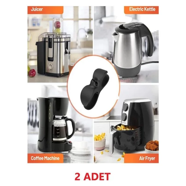 Optana 2'li Fırın Kahve Makinası Airfryer Kablo Düzenleyici Sarma Aparatı - Görsel 2
