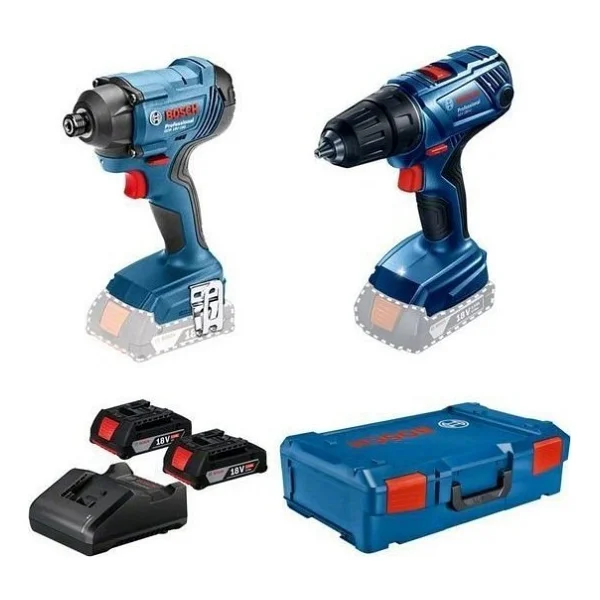 Bosch Gsr 180-Lı + Gdr 18v-160 Çift Akülü 2.0 Ah Elektrikli El Aletleri Seti - Görsel 9