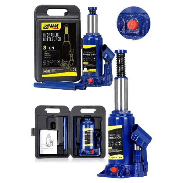 Stilmax Germany 3 Ton Kapasiteli Araba Krikosu 2 Yıl Garantili 37.2cm Max Yükseklik Çantalı Set - Görsel 2