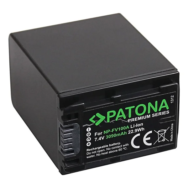 Patona Premium Sony Np-Fv100 Batarya - Görsel 3