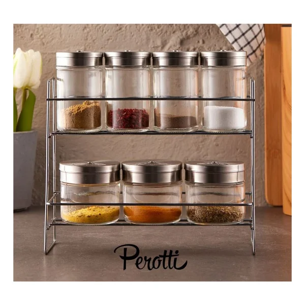 Perotti 13810 Silva Metal 8 Parça Baharat Takımı - Görsel 3
