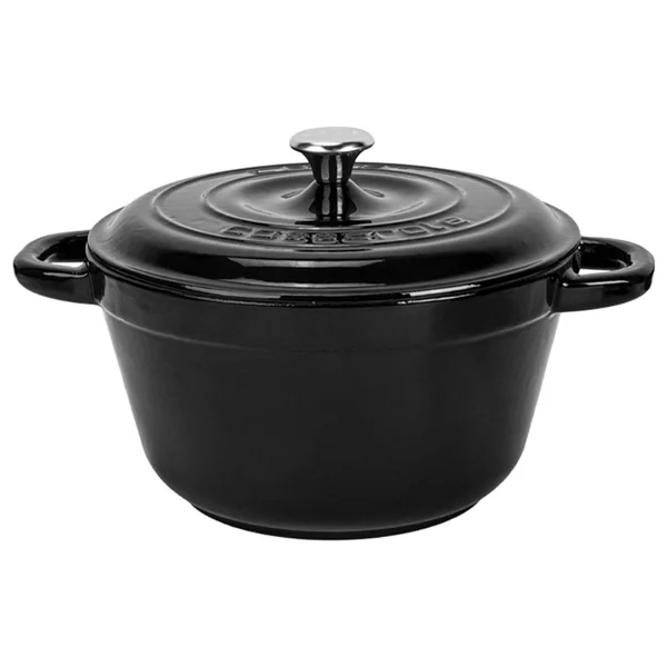 Lava New Heritage Yuvarlak Siyah 26 Cm Döküm Tencere - Görsel 2