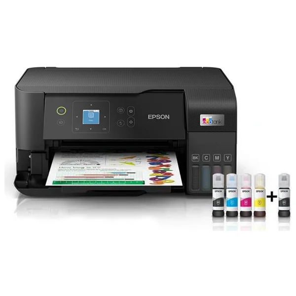 Epson Ecotank L3560 Wi-Fi + Tarayıcı + Fotokopi Renkli Çok Fonksiyonlu Tanklı Mürekkep Püskürtmeli Yazıcı - Görsel 2