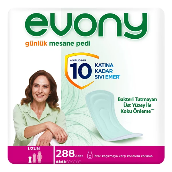 Evony Uzun 24'lü 12 Adet Günlük Mesane Pedi - Görsel 6